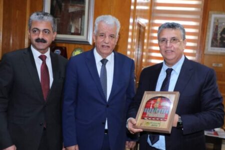 Minister Abdellatif Ouahbi received the State of Palestine Ambassador along with a delegation from the Palestinian Ministry of Justice  to discuss bilateral cooperation between both countries