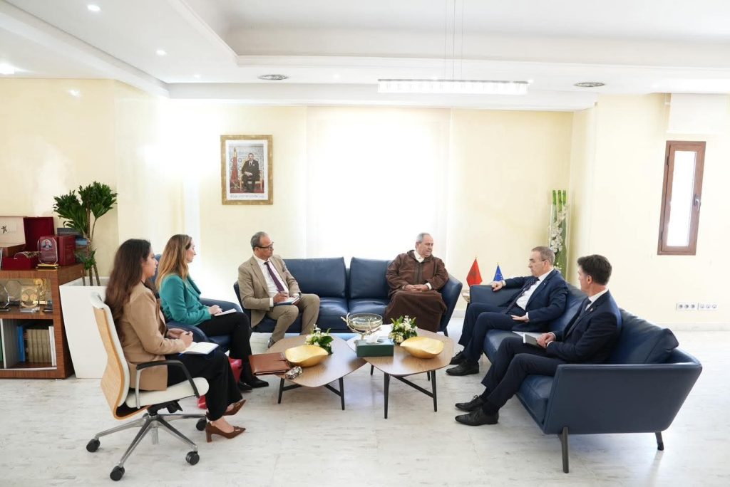 تعزيزا للتعاون الثنائي .. عز الدين الميداوي يتباحث مع  سفير الاتحاد الأوروبي بالمغرب