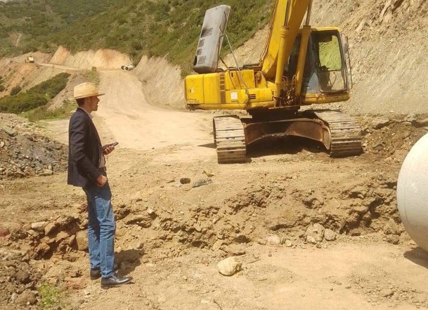 طريق عين ليين- كدانة بجماعة عليين.. أشغال متقدمة لتعزيز البنية التحتية وفك العزلة