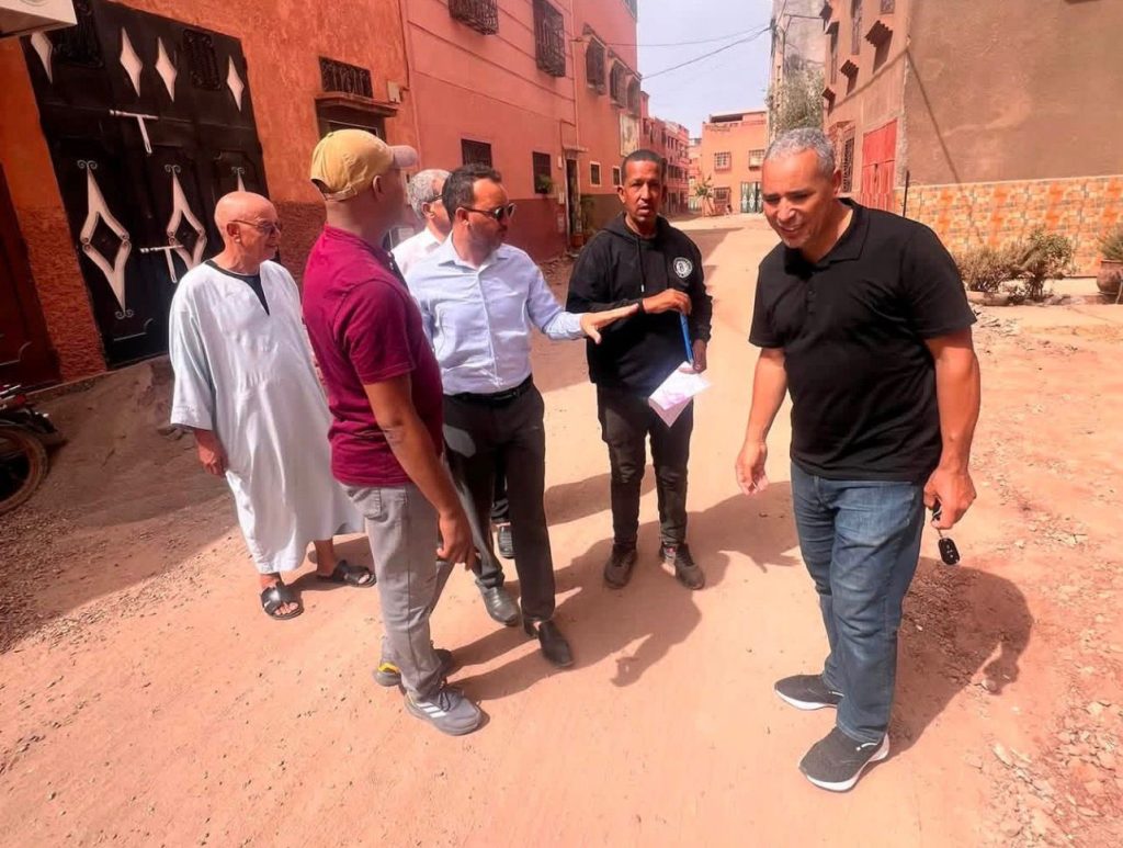 المجلس الجماعي لآيت أورير يواصل مواكبته الميدانية لمختلف الأوراش والمشاريع التنموية